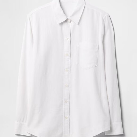 Gap Easy Shirt NWT in Cotton/Linen Blend Casual Button Down - Picture 4 of 9
